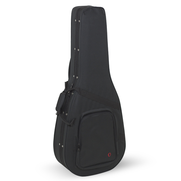[8412] Acoustic Guitar Case Styrofoam Ref. Rb731 Inside Orange Without Logo