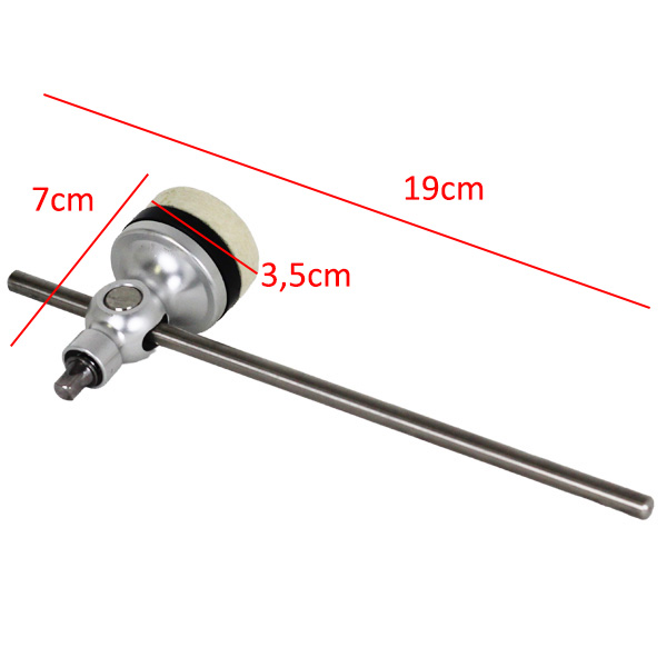 9575 Maza Pedal Bombo Aluminio Ajustable Santafe Sj1570 - medidas.webp