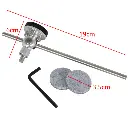 9574 Maza Pedal Bombo Aluminio Ajustable Santafe Sj1565 - medidas.webp