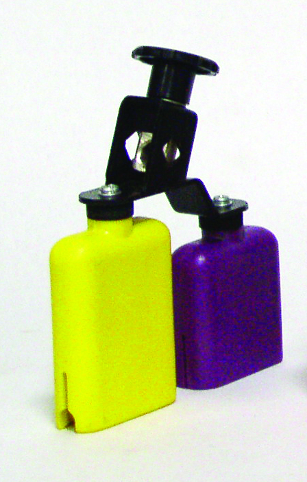 Temple Block Plastico Amarillo-Morado Db0733 Doble