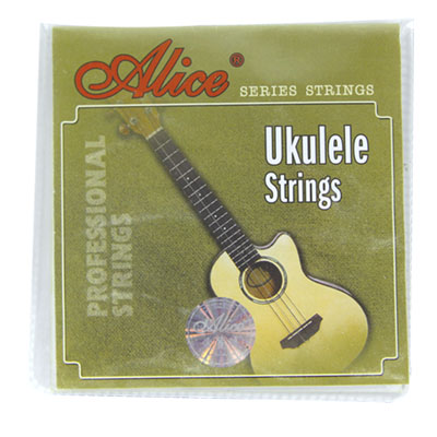 Juego Cuerdas Ukelele Au02 Nylon Negro