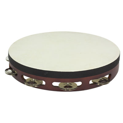 Tambourine with head single jingles stf5060