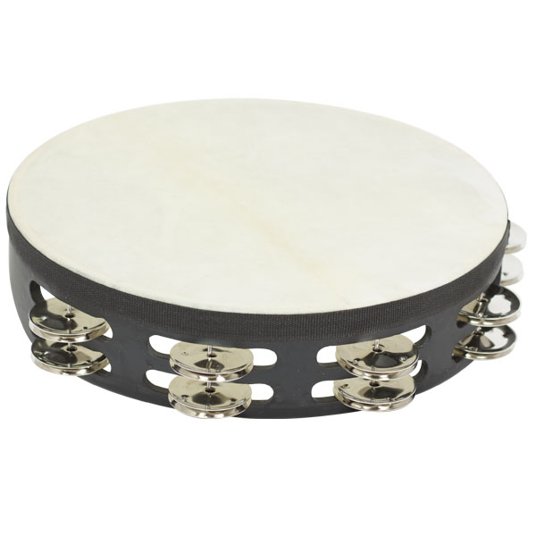 Tambourine with head double jingles stf5075