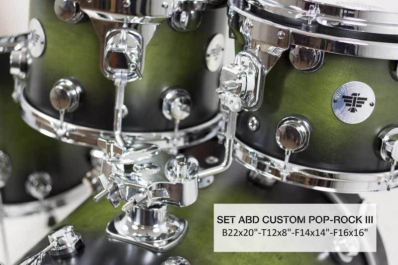 Set Abd Custom Pop-Rock III 22X18/12X8/14X14F/16X16F