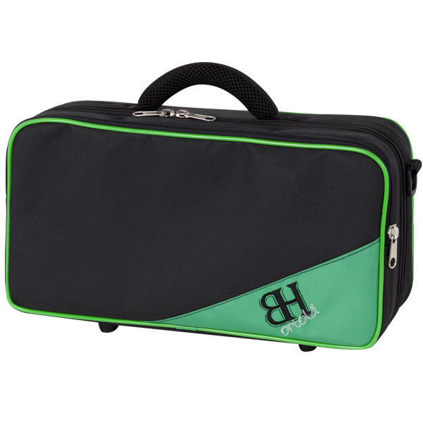 Estuche Clarinete Aleman Hb182 Mochila Ortola Negro y Verde