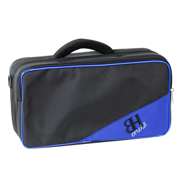 Estuche Clarinete Aleman Hb182 Mochila Ortola Negro y Azul