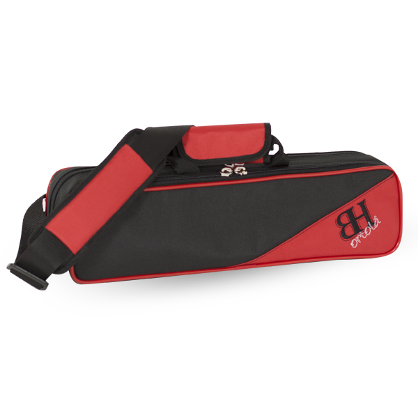 [5699-200] Western concert flute case ref. 390hb (200 - Black vies red)