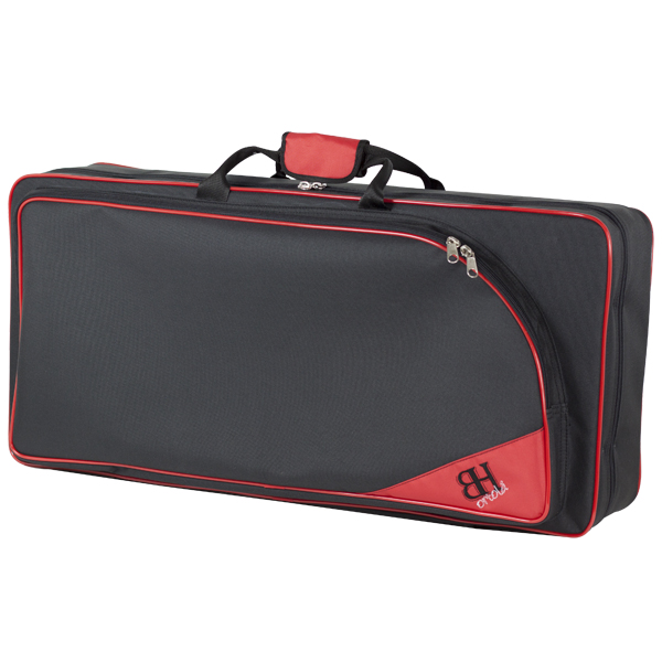 [5709-200] Alto and soprano saxophone case ref. 126hb (200 - Black vies red)