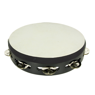 Tambourine with head single jingles stf5070