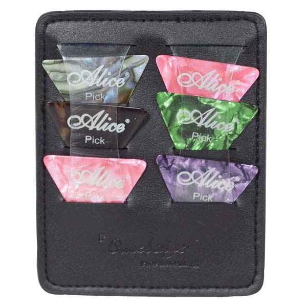 6 pick holder leather for strap ref. 6575 fbm