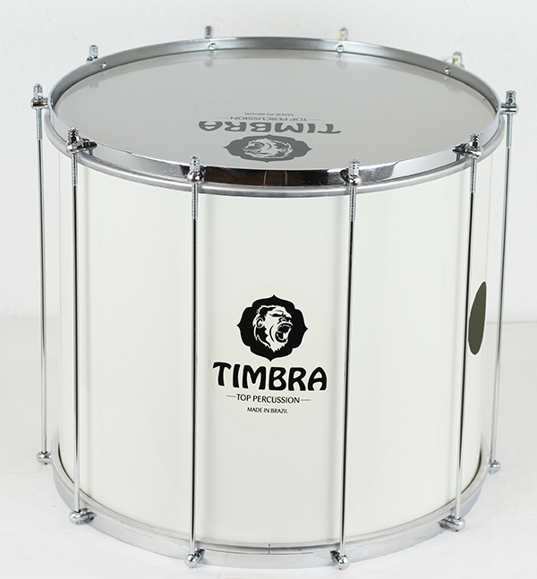 Surdo 18&quot;X40 Cm White Timbra 10-Div. Ti8267 Chrome