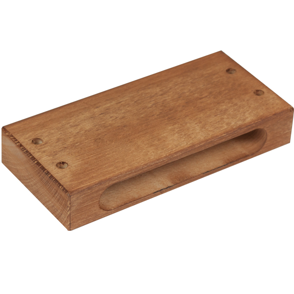 [2672] Wood block 1 Hole Colour &quot;Bubinga&quot; Ref. 03066