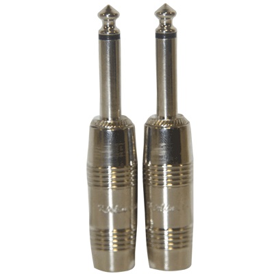 [5930] Ch-2306Pnx2 Conectors Jack M 1/4&quot; Mono Nickel