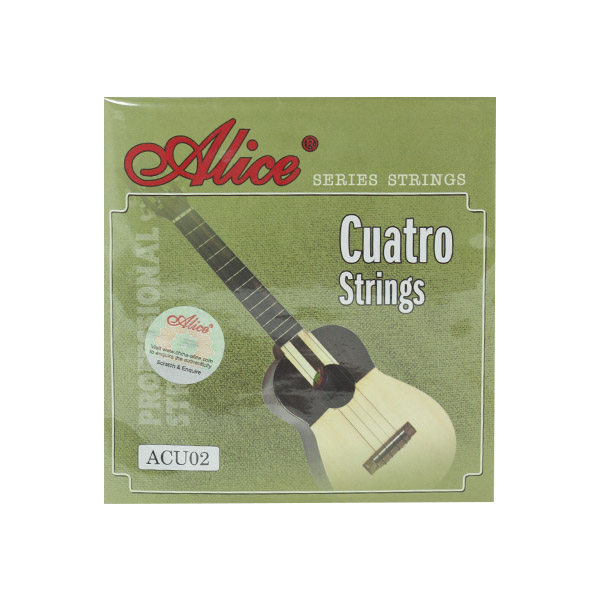 [7266] Cuatro venezolano strings black nylon acu02